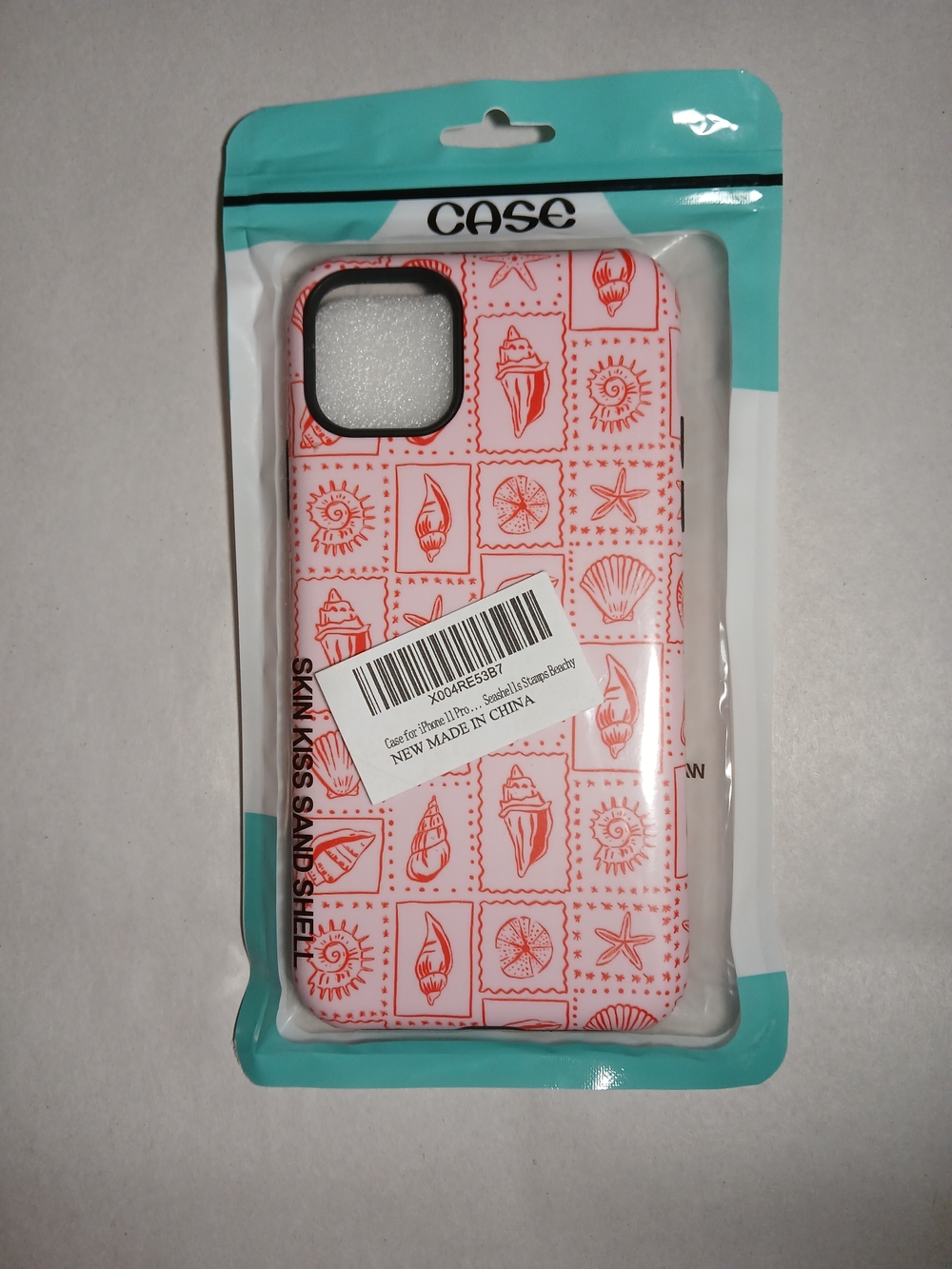 "Seashells Stamps Beachy" Protective Case For iPhone 11 Pro New